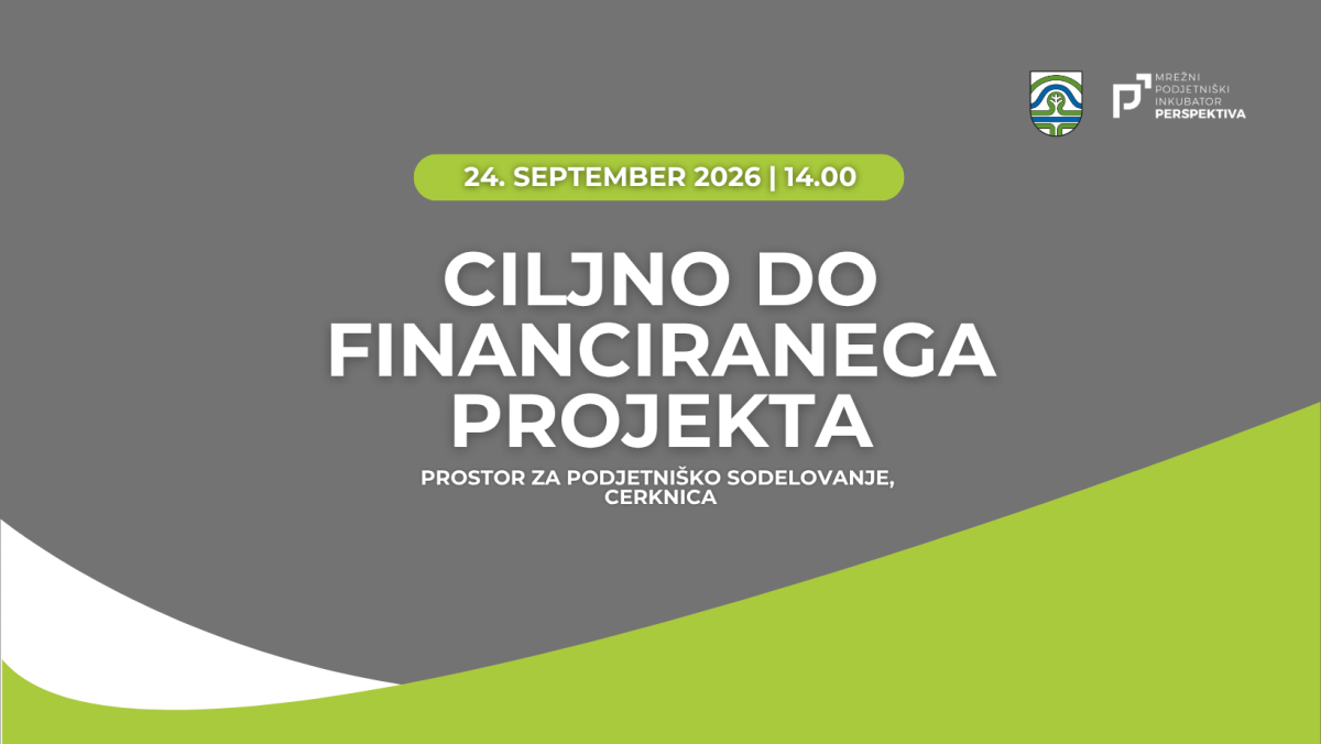 CILJNO DO FINANCIRANEGA PROJEKTA